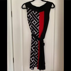White House Black Market black/red dress.